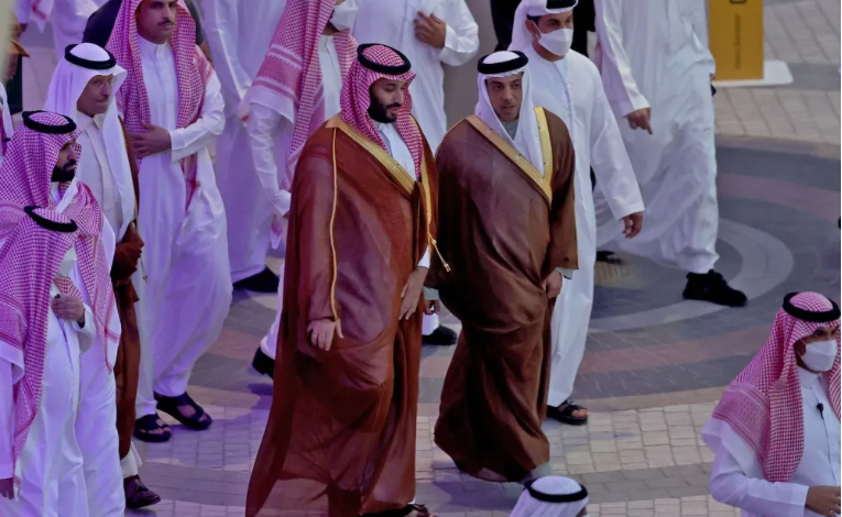 Saudi Arabia's Crown Prince Mohammed bin Salman toured Expo 2020 Dubai
