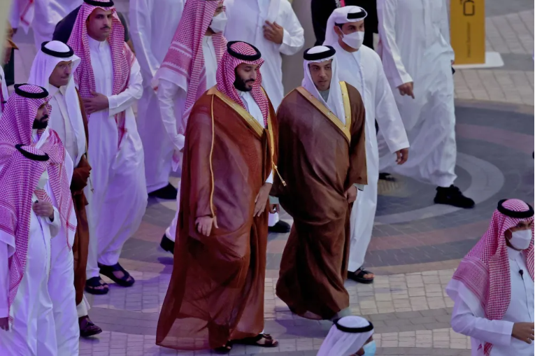 Saudi Arabia's Crown Prince Mohammed bin Salman toured Expo 2020 Dubai