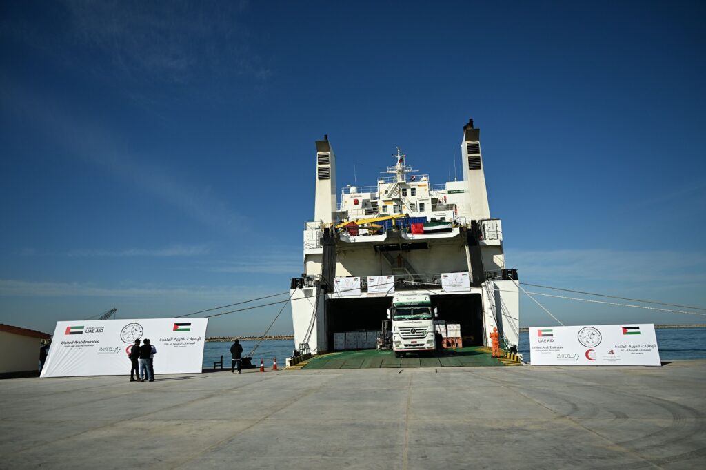 UAE Aid Ship Delivers