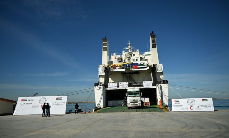 UAE Aid Ship Delivers