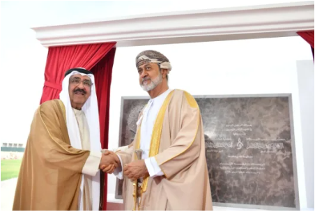 AL-DUQM, Oman HH the Amir Sheikh Mishal Al-Ahmad Al-Jaber Al-Sabah and Omani Sultan Haitham bin Tareq