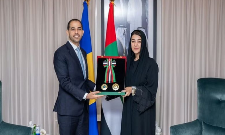 Ambassador of Barbados receives the Medal of Independence