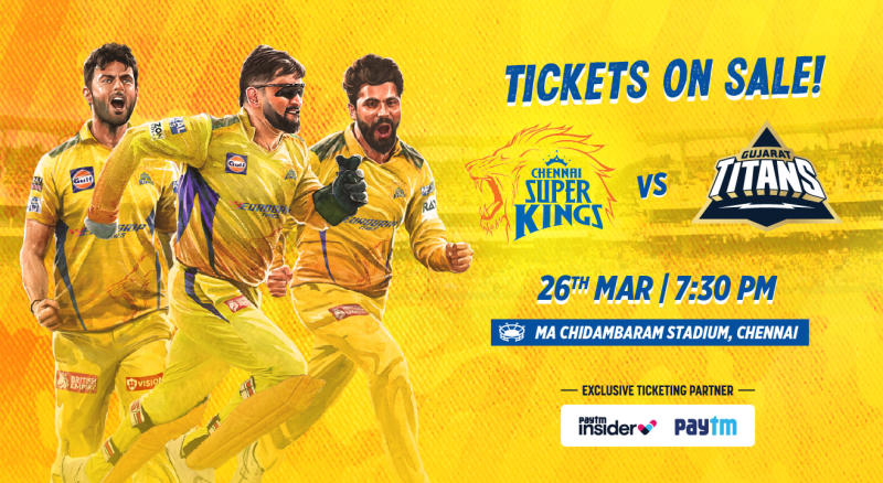 Chennai vs Gujarat clash on 26th, tickets sold out in 1½ hours online