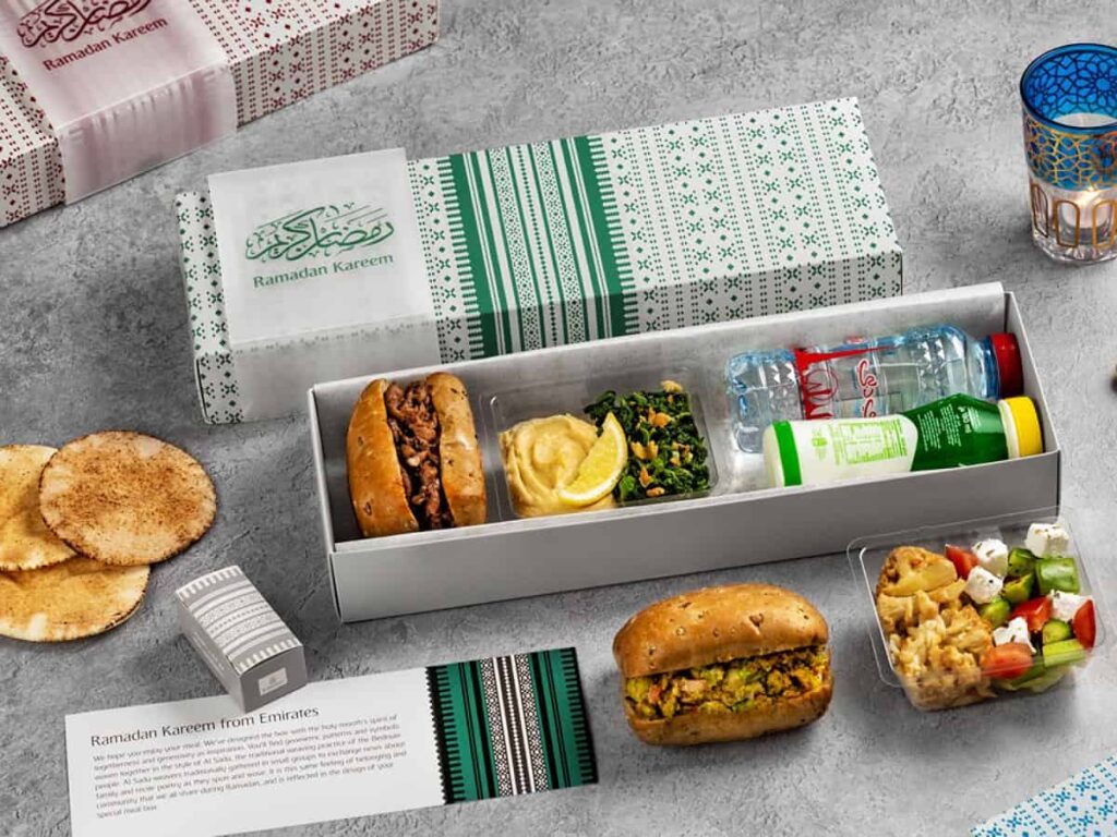 Emirates Offers Iftar Boxes for Fasting Passengers During Ramadan