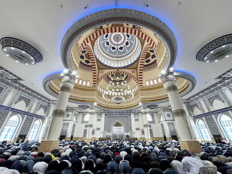 First Ramadan Friday Prayers at Al Farooq Omar bin Al Khattab Mosque, Dubai