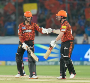 SRH, Abhishek Sharma, Travis Head, partnership, cricket, IPL runs overs