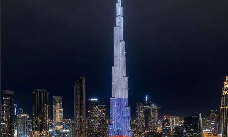 UAE lights iconic landmarks in colors of Russian flag following Moscow terror attack