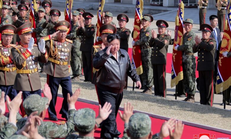 US sanctions Russia, China, UAE for funding North Korea weapons. Kim Jong-un shown