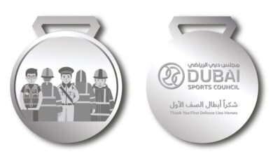 Dubai Sports Council Honours to First Line of Defense Heroes with Special Medals
