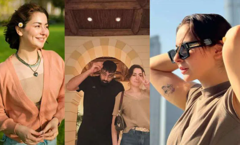 Pakistani actress Hania Aamir and Indian rapper Badshah enjoy a Dubai trip together