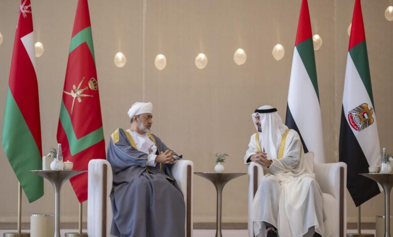 UAE President welcomes Sultan of Oman for state visit