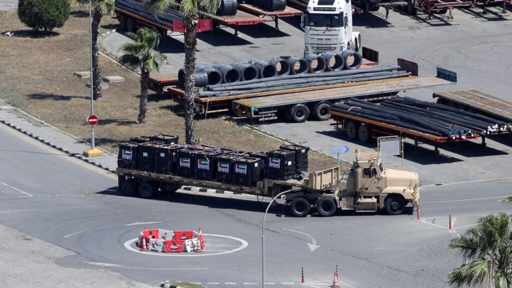 UAE aid shipment to Gaza arrives via Cyprus