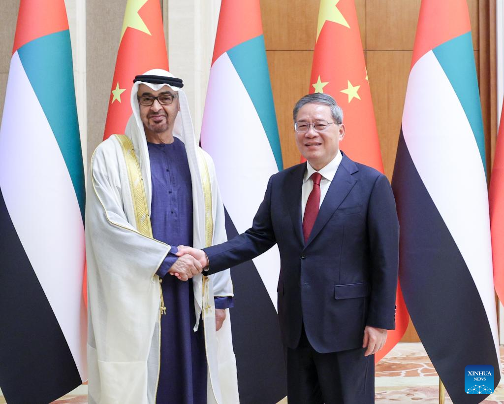 Chinese Premier Meets UAE President to Strengthen Bilateral Ties