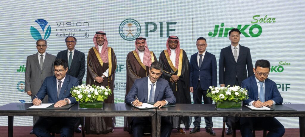 JinkoSolar Partners with RELC and VI for 10 GW Solar Cell and Module Production in Saudi Arabia