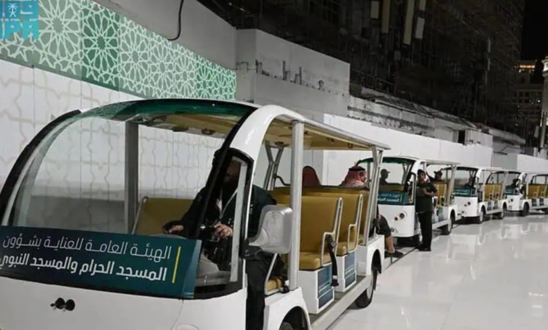 Saudi Arabia offers golf carts to assist pilgrims with disabilities at the Grand Mosque