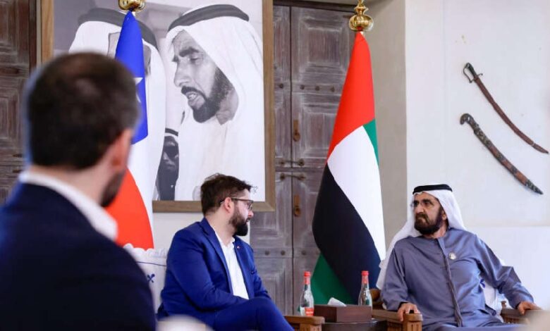 Sheikh Mohammed Meets Chilean President