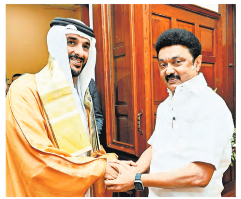 Tamil Nadu CM Stalin Meets UAE Minister for Investment Partnerships