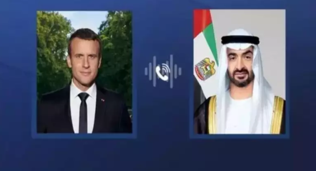Macron Calls UAE President Sheikh Zayed Amid Crisis