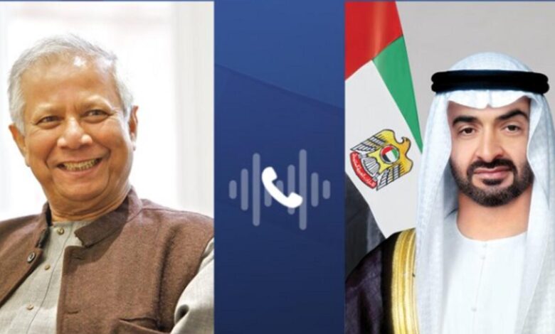 UAE President, Bangladesh Interim Leader Yunus Discuss Ties