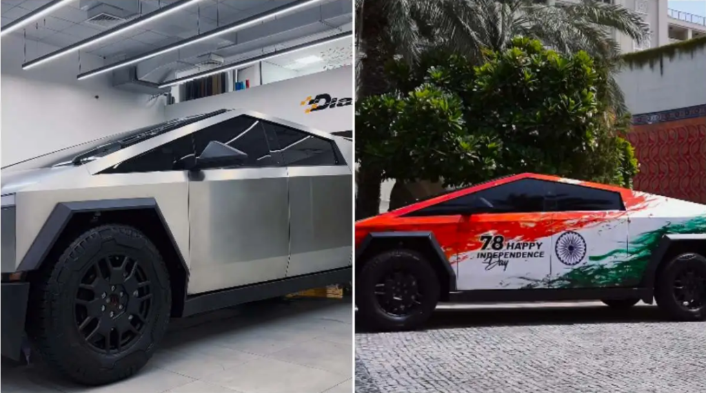 UAE-based content creator's photos of Tesla Cybertruck painted in tricolor go viral