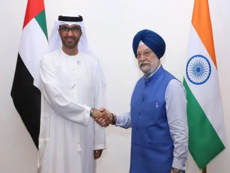 Minister Hardeep Singh Puri Meets UAE Industry Minister