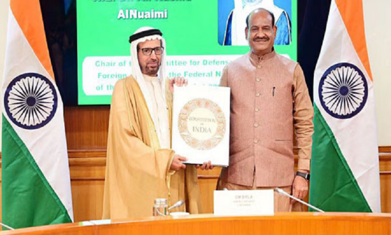 Om Birla Calls for Increased India-UAE Parliamentary Exchanges to Strengthen Relations