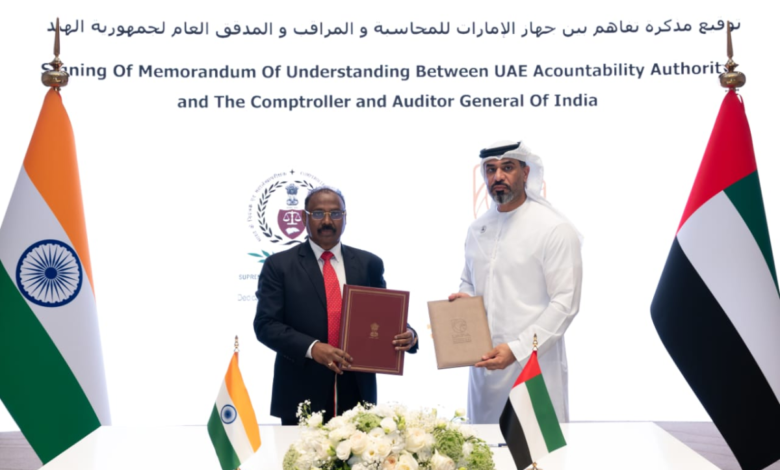 UAE and India Sign MoU to Enhance Public Sector Audit Cooperation