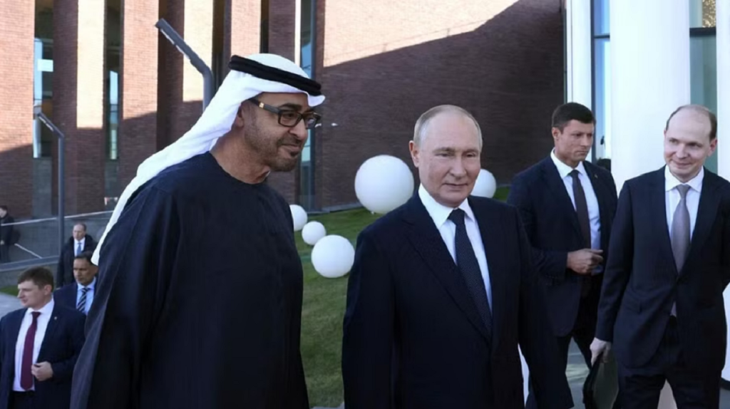 Kremlin aide says Putin and UAE president discussed Ukraine in detail