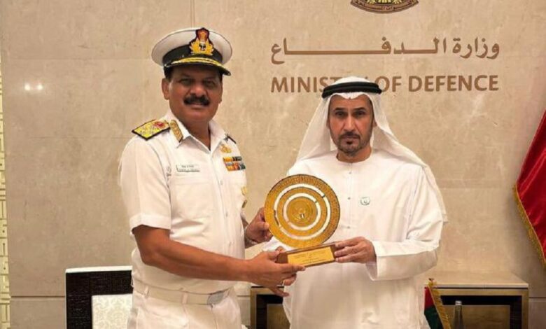 Navy Chief Admiral Dinesh K. Tripathi Strengthens UAE Ties on Official Visit