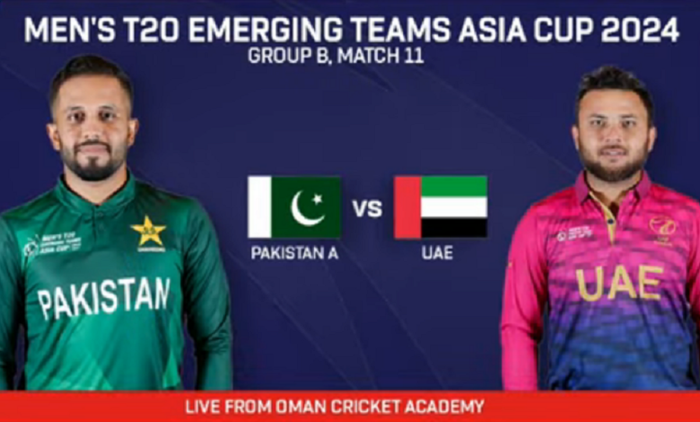 Pakistan Shaheens vs UAE A, ACC T20 Asia Cup 2024: Live Streaming & Telecast