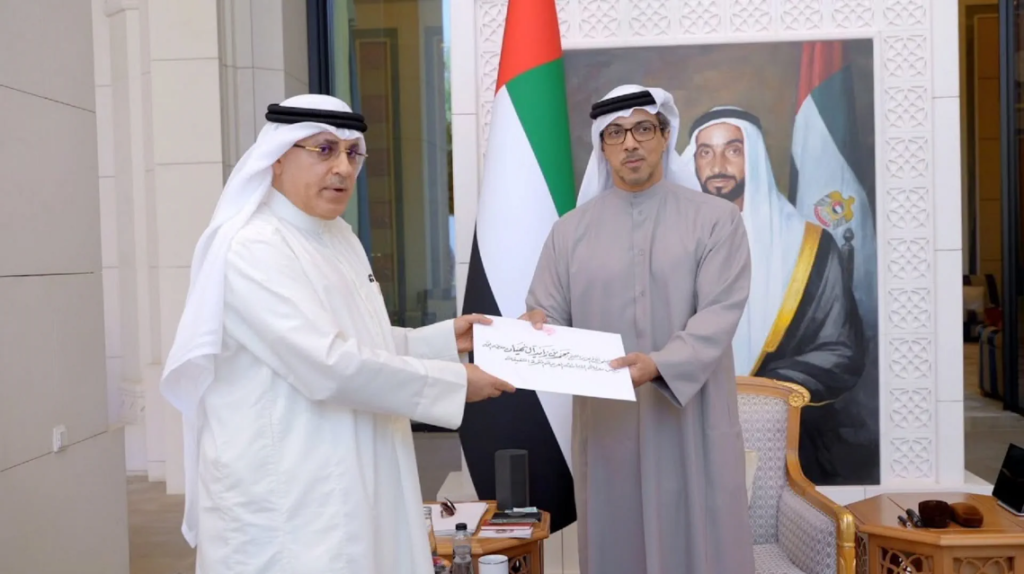 UAE President Receives Letter from Kuwaiti Emir