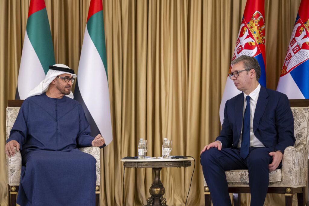 UAE and Serbia Presidents Discuss Enhancing Strategic Partnership