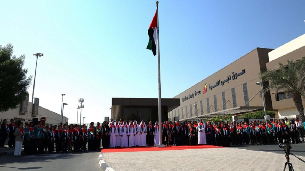 Dubai Duty Free Honors UAE Flag Day with Patriotic Ceremony