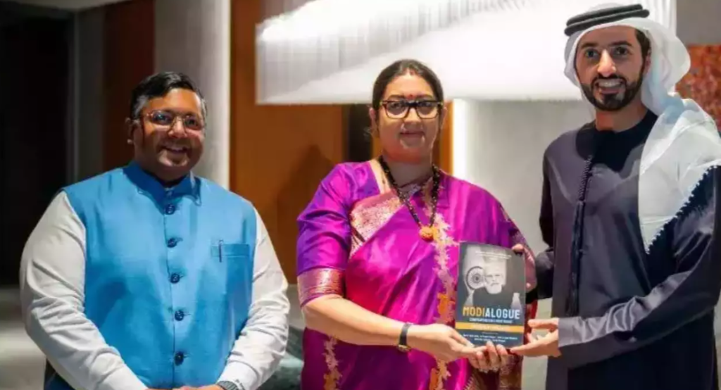 India-UAE Economic Dialogue Sheikh Rashid meets Smriti Irani in UAE