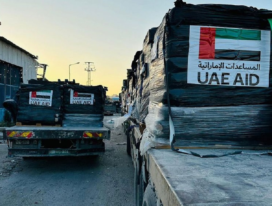 UAE dispatches 12 More Aid Trucks to Gaza