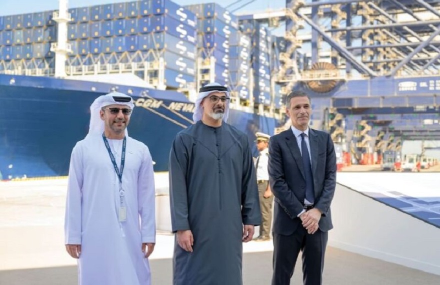 Abu Dhabi Crown Prince Opens CMA Terminals at Khalifa Port