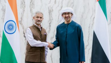 UAE Foreign Minister in New Delhi for 15th Joint Commission Meet