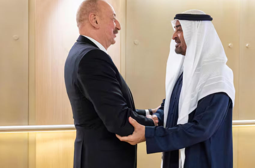 Sheikh Mohamed, Azerbaijan Leader Discuss Global Climate Action in UAE