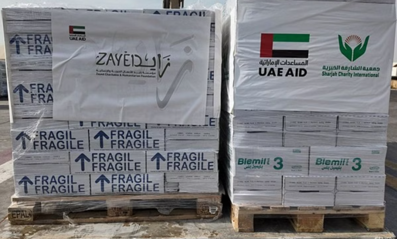 UAE Launches Emergency Aid Shipment for Gaza under 'Operation Chivalrous Knight 3'