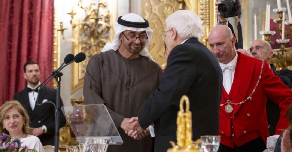 UAE President visits Italy on state trip