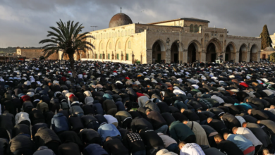 120,000 worshippers gather at Al Aqsa for Eid prayers