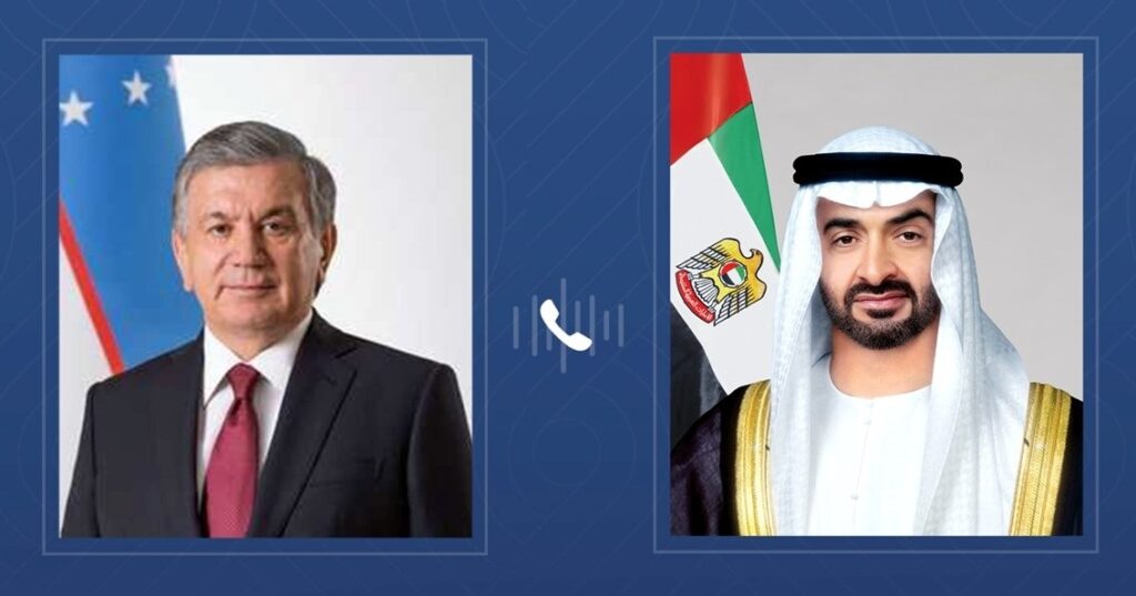 UAE President Receives Call from Uzbek Leader