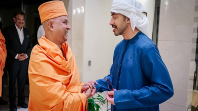 UAE Deputy PM Abdullah Bin Zayed meets BAPS Hindu Mandir head in Abu Dhabi