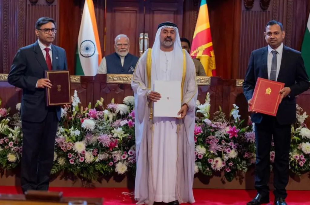 UAE, India, and Sri Lanka signed an MoU to develop Trincomalee as a regional energy hub